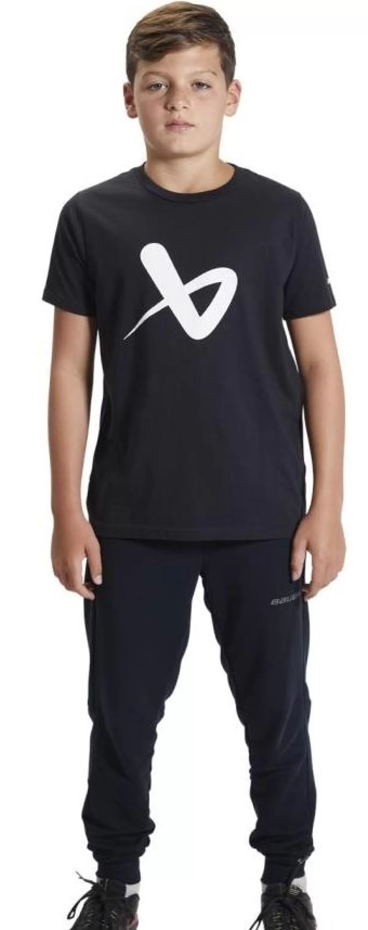 T-Shirt Core Crew Yth Jr Black>BAUER Fashion